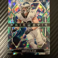 Cooper Dejean Prizmatic Green #6 Eagles Super Clean panini Prizm rookie