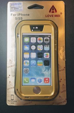 New love mei iPhone 5/5s case (gold color)