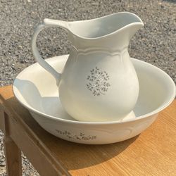 Vintage Pitcher And Bowl 