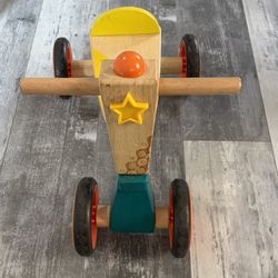 Wooden Ride On Bike 4 Wheels