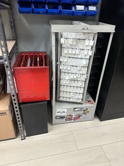 Metal key stand and storage bins for keys