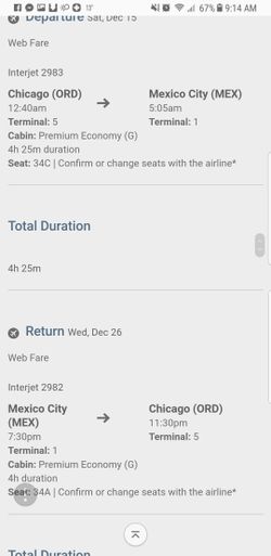 Ticket para México