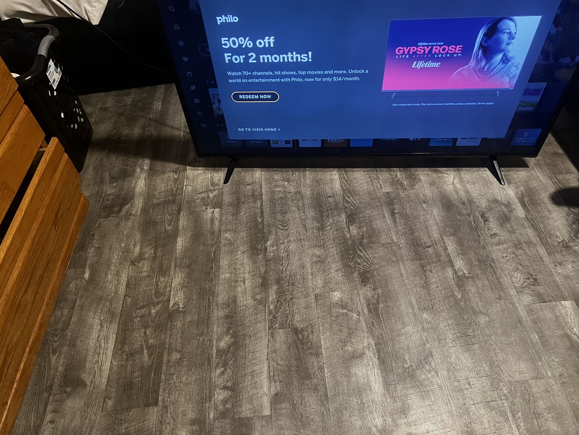 55 Inch Vizio Tv With Amazon Fire stick Included.