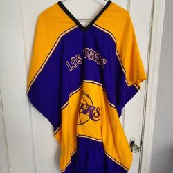 Poncho Los Angeles Lakers purple and Gold embroidered Zarape