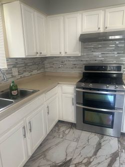 Stove and fridge