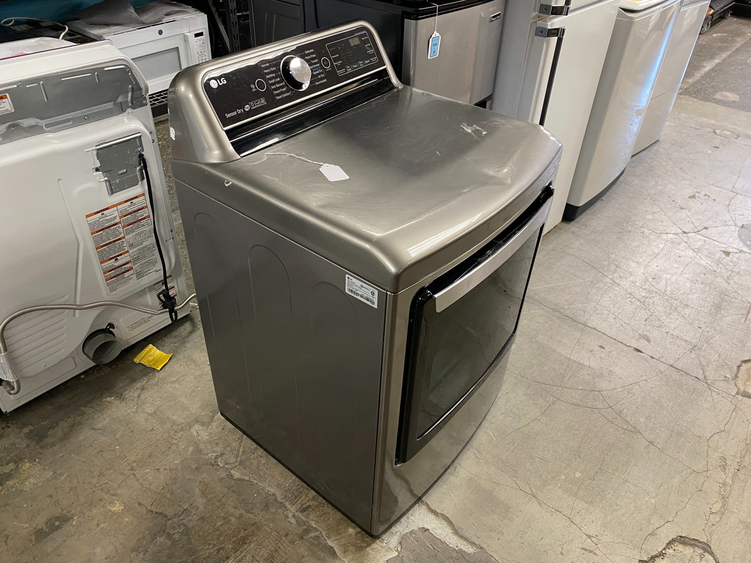 LG Charcoal Grey Sensor Dry Dryer Model #DLEX7800VE