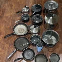 Use Pots,Pans and Strainer