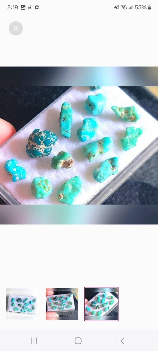 15pcs Natural Turquoise 4-7mm