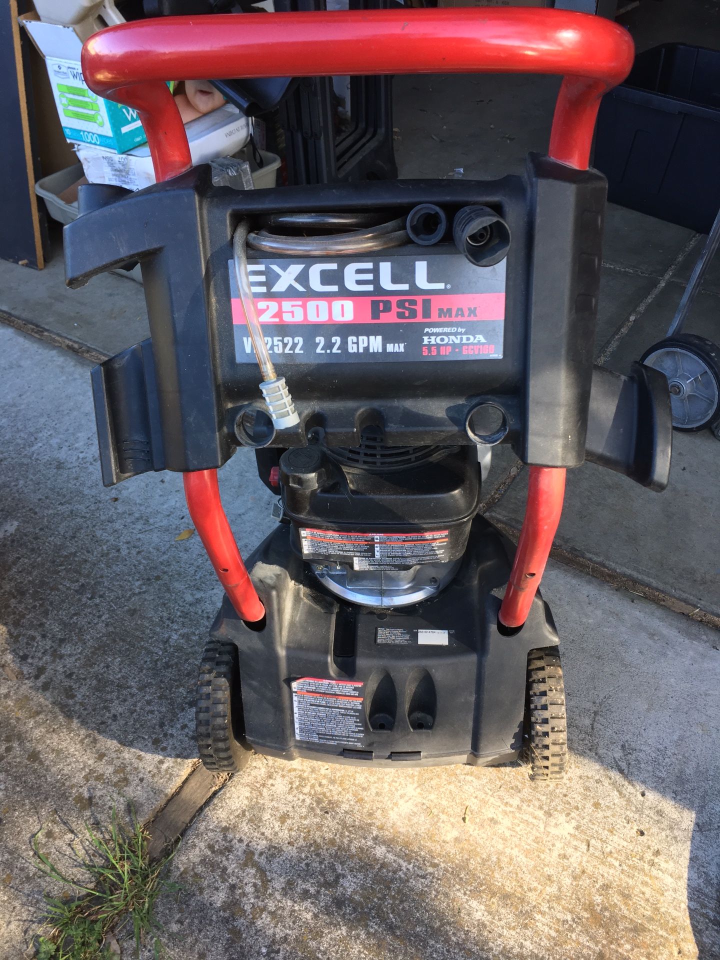 Honda Excell Pressure Washer, Model VR2522