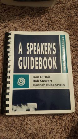 A speakers guidebook