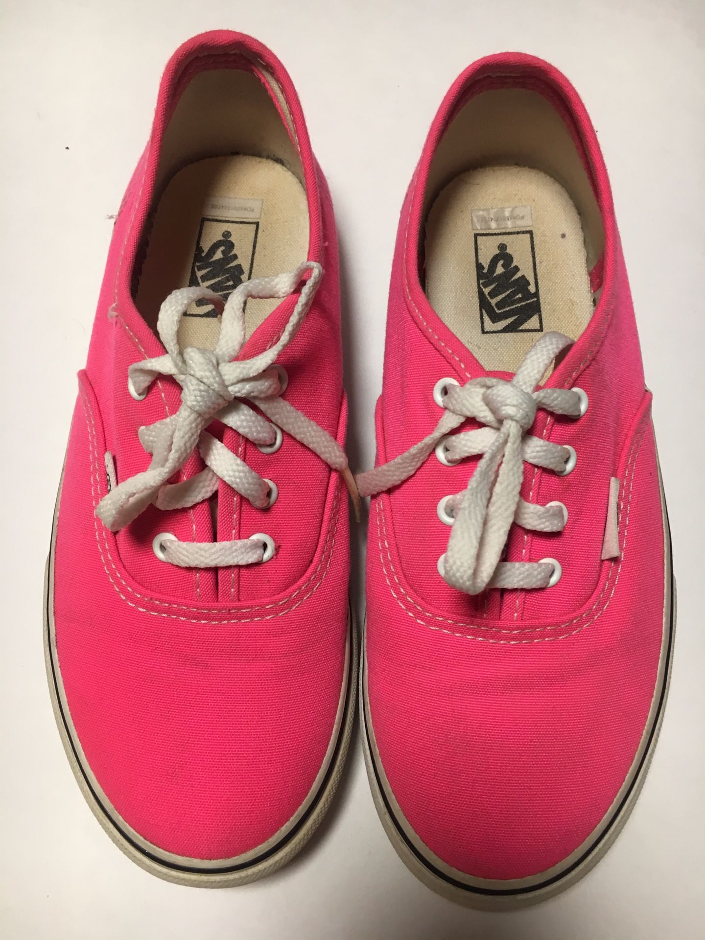 Pink Vans Size 2 Kids Great Condition Retail $35