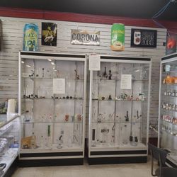 Beautiful Round Corner Display Cases For Collectibles Or In Store Display