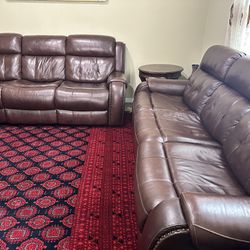 Genuine Leather Couches 