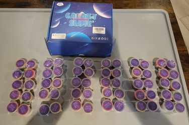 🌌 60 Galaxy Slime Mini Cups – BULK Party Favors, Classroom Prizes & Goodie Bags – NEW