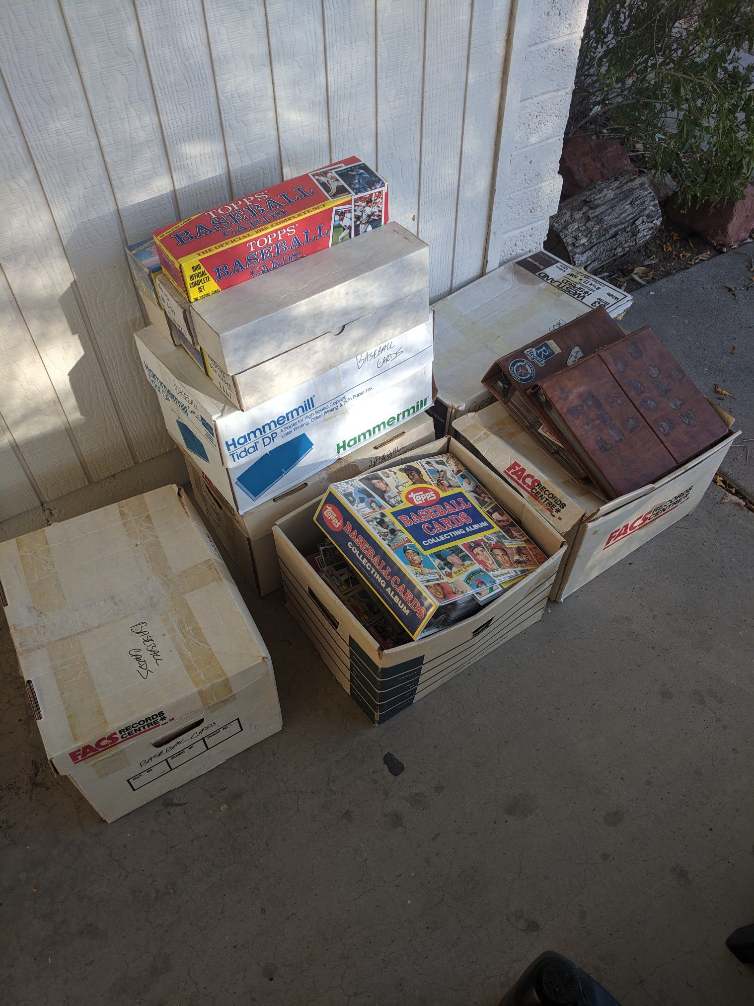 Tons of baseball cards and boxed sets