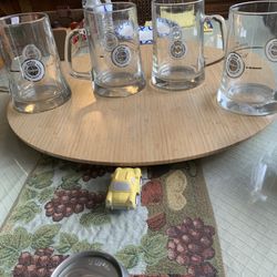 Wurfteiner Giant Beer Mugs Set Of 4 Massive Steins. 