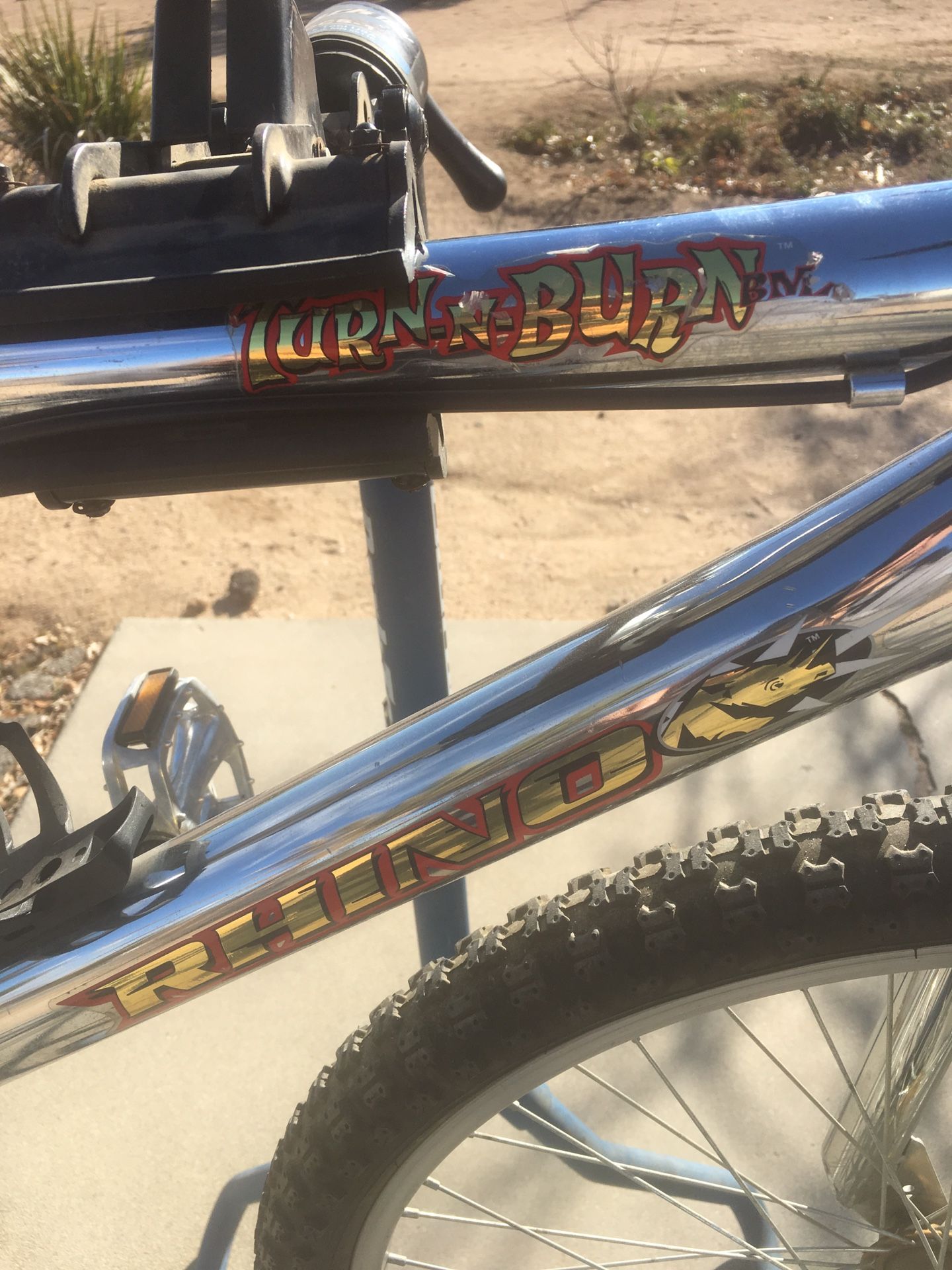 Rhino Turn n Burn BMX 24 Bicycle in Chrome Gold Vanguard