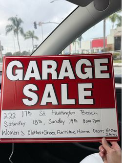 Garage Sale happening now! Saturday July 18th-Sunday July 19th 8am-2pm