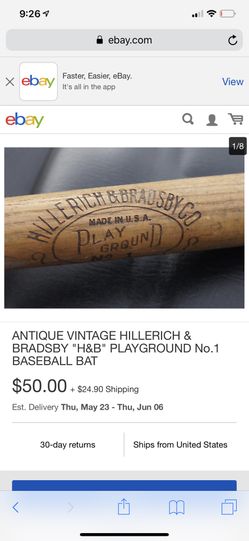 HILLERICH & BRADSBY CO Antique Louisville BAT
