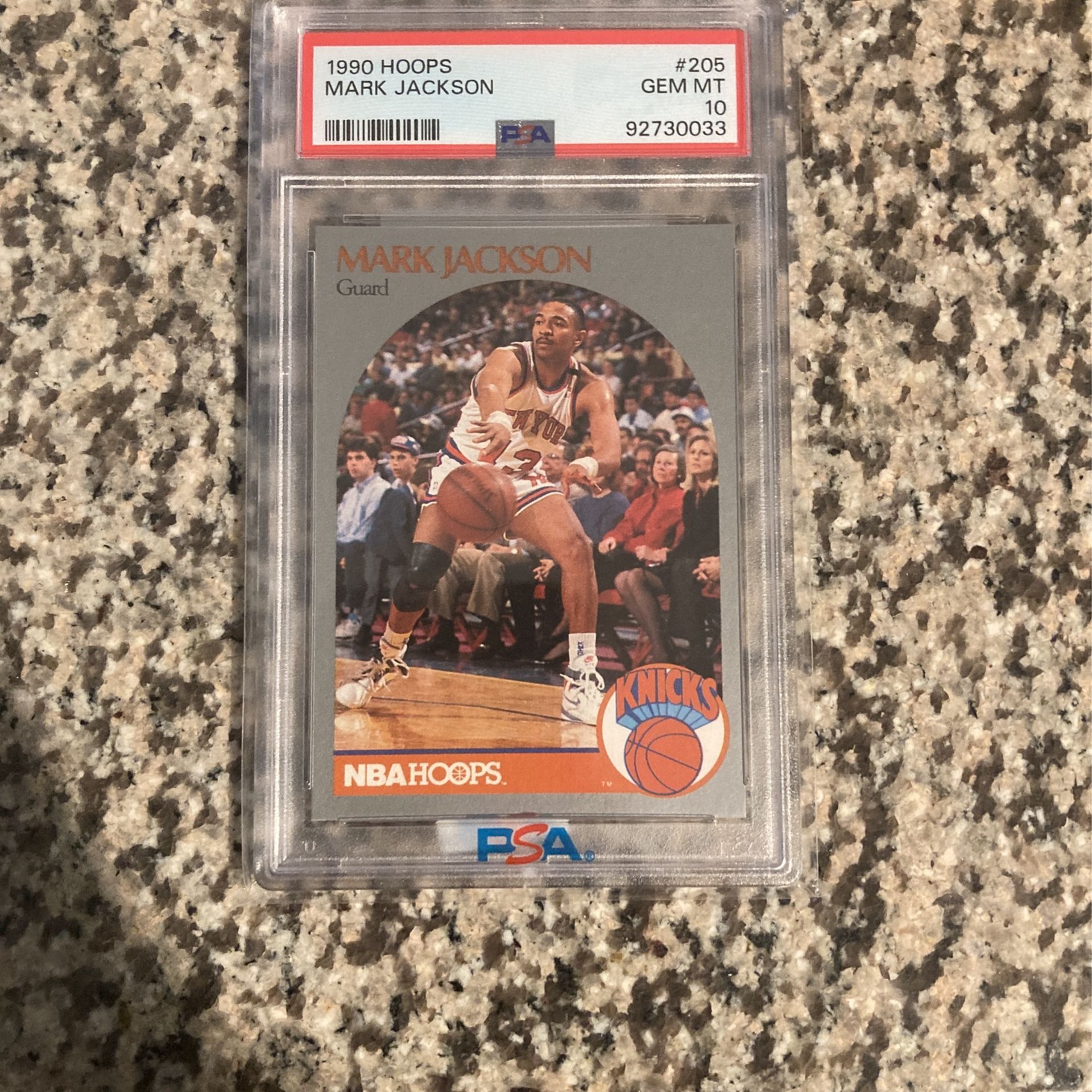1990 Hoops Mark Jackson (showing Menéndez brothers) PSA 10 GEM MINT