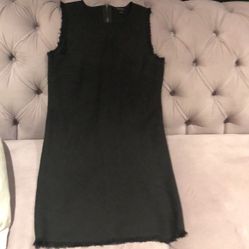 Ann Taylor size 6 black sleeveless dress knit: