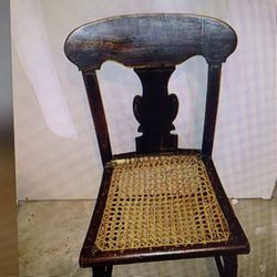 Maine cane Chairs 1899s - 4 Sold As A Set