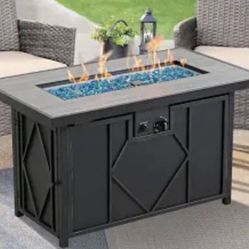 Outdoor Table With Fire Feature(Propane Gas Powered)