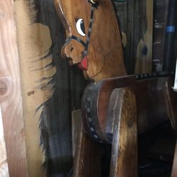 Antique rocking horse