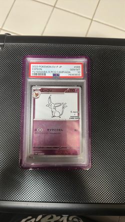 PSA 10 Espeon 2023 Pokemon SV-P JP Yu Nagaba Promo