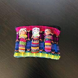 Beautiful unique wallet/change purse handmade and imported Beautiful rich bright Colors. 