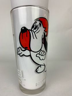 Glassware, cup, glasses, Pepsi,1975, vintage, DROPPY