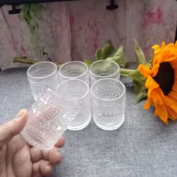 Glass Votive Candle Holders (6)