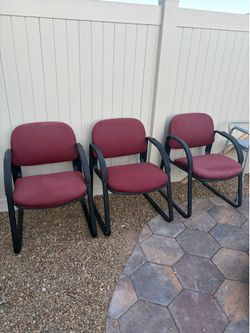 Office Waiting Room Chairs 3 set