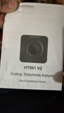 Grandstream(Analog Adapter ) Land Line Or Internet All That’s Needed