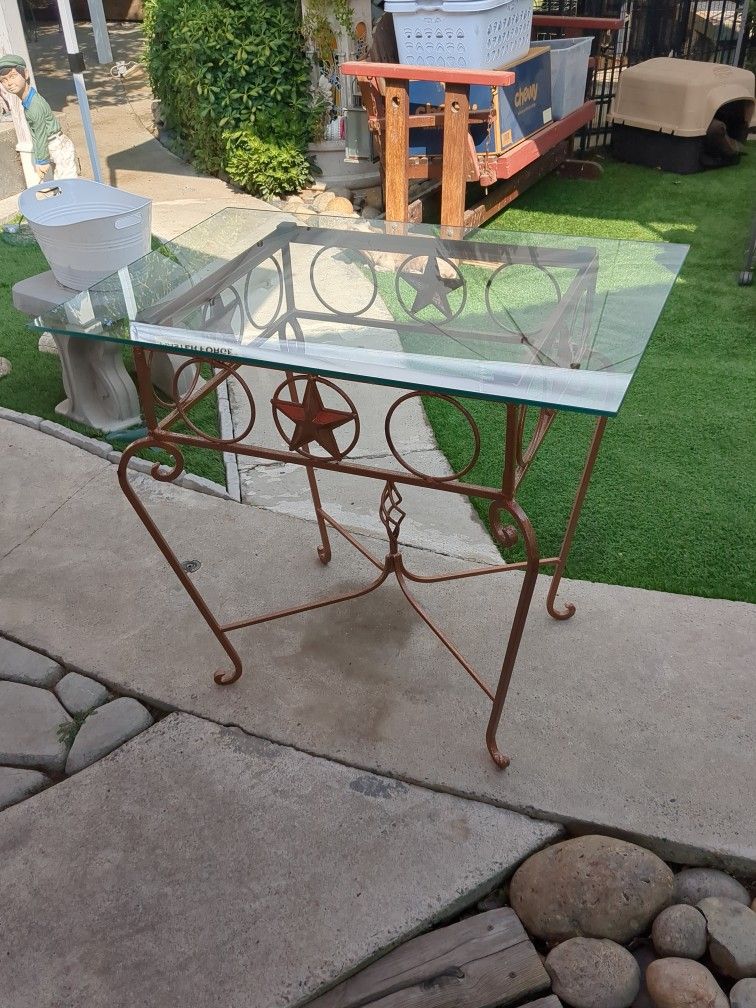 Glass Top Table