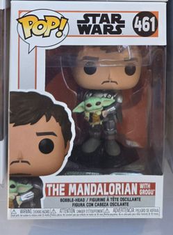 Funko Pop! Star Wars: The Mandalorian with Grogu #461