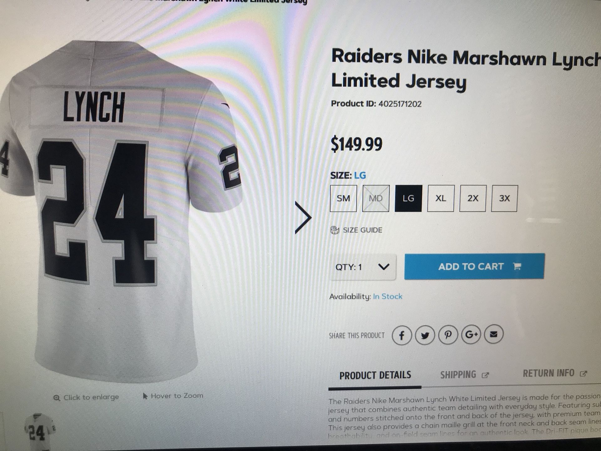 Nike Oakland Raiders Marshawn Lynch Jersey for Sale in Sacramento, CA -  OfferUp