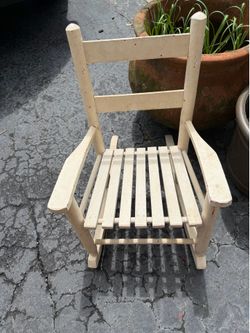 Child's Wooden Rocking Chair Toddler Kid