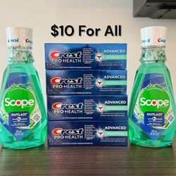 Brand New Crest Oral Care Bundle- All items for only $10