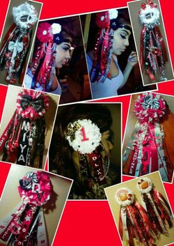 Mum's! Headband mums! Mum bows! Garter mum's!