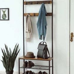 Coat Rack With Shoe Storage