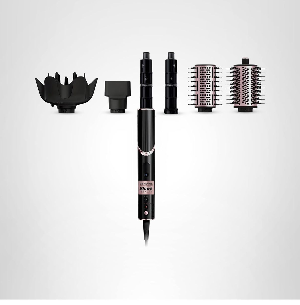 Shark Hair Dryer | FlexStyle Hair Styling System | Portable & Powerful Blow Dryer Brush | Hair Curler & Volumizer | 6 Styling Tools Included