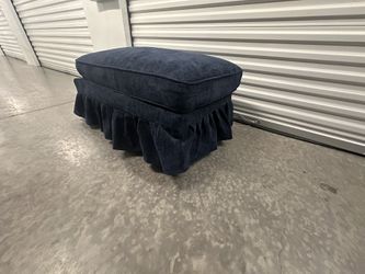 Ottoman chenille - blue,
