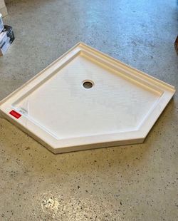 40”X40” Shower Corner Base Pan stand up in White bath bathroom
