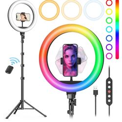 Weilisi 10" Selfie Ring Light with Tripod Stand