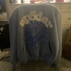 Sp5der hoodie large with rhinestones