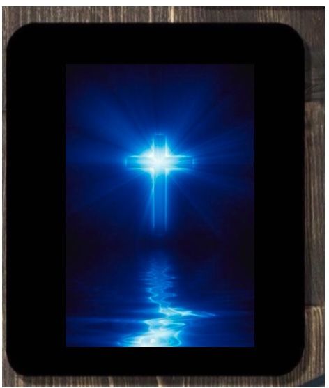 Blue Cross Mouse Pad 