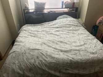 King size bed frame and mattress