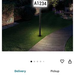 Solar House Number Sign, deerdance LED Illuminated Outdoor Address Plaque with Smart Control, 3-Color in 1 Waterproof Solar Powered House Number Light