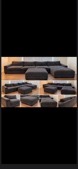Large Modular Sectional
Sofa with Ottoman